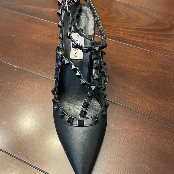 Black fashion strap heel 3 inch shoes - Picture 3 of 3